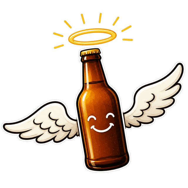 Beer Bible Mascot bottle of beer