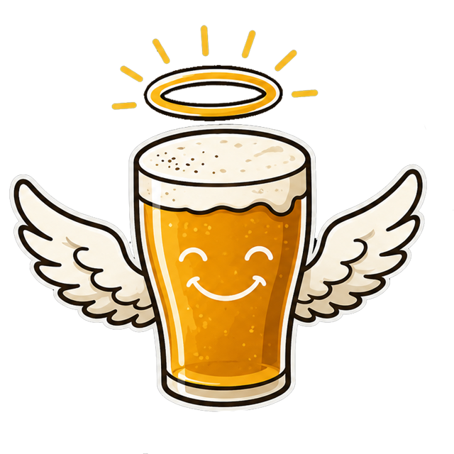 Beer Bible Mascot glass of beer