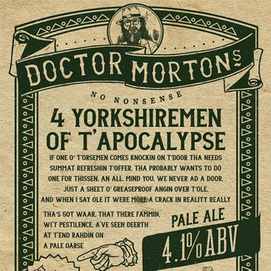 Dr Morton's 4 Yorkshiremen beer artwork