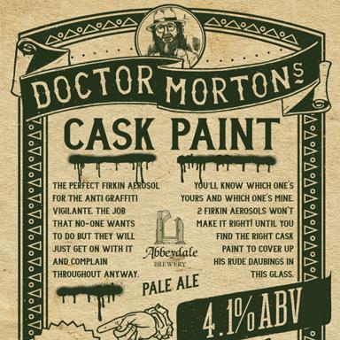 Dr Morton's Cask Paint beer artwork
