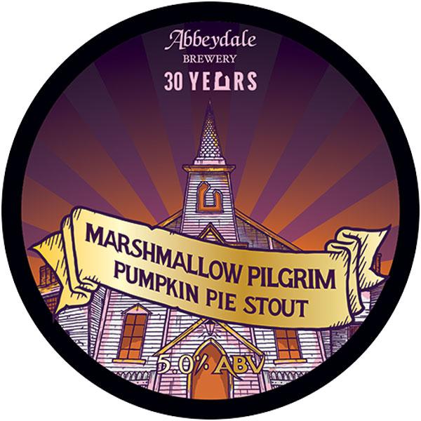 Marshmallow Pilgrim beer artwork