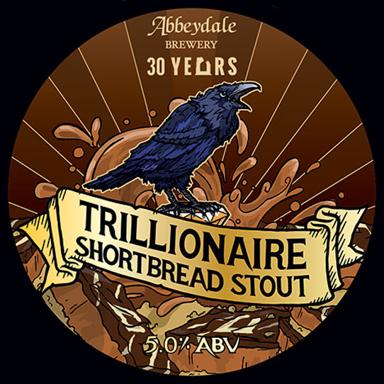 Trillionaire Shortbread Stout beer artwork