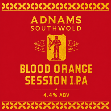 Blood Orange Session IPA beer artwork