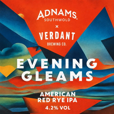 Evening Gleams beer artwork
