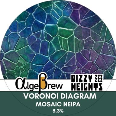 Voronoi Diagram beer artwork