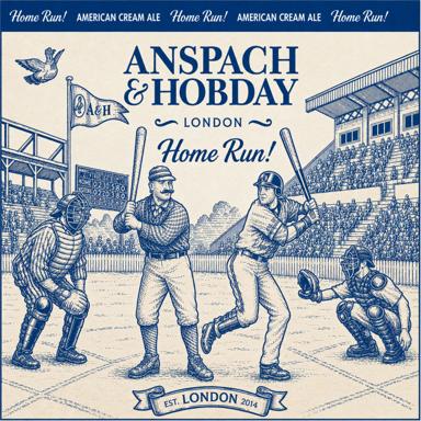 Home Run! beer artwork