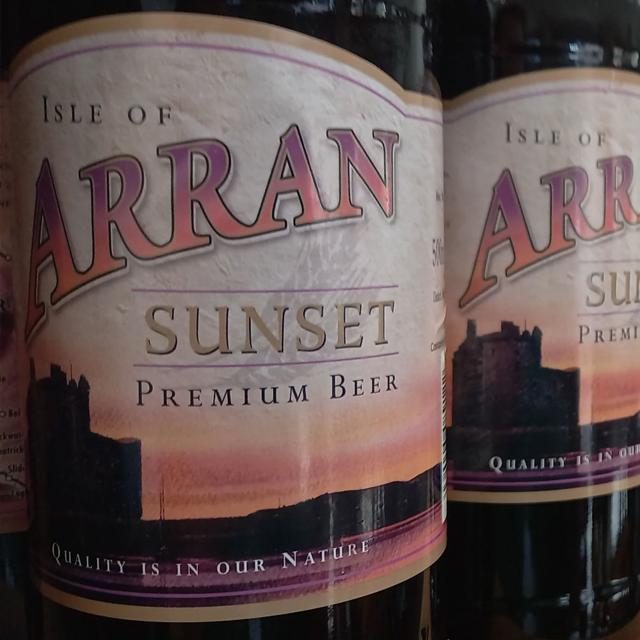 Arran Sunset beer artwork