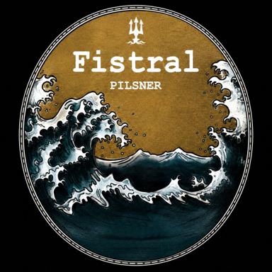Fistral Pilsner beer artwork
