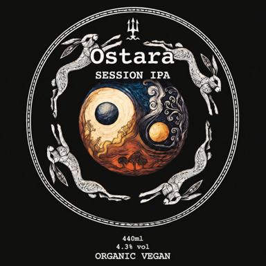 Ostara Session IPA beer artwork