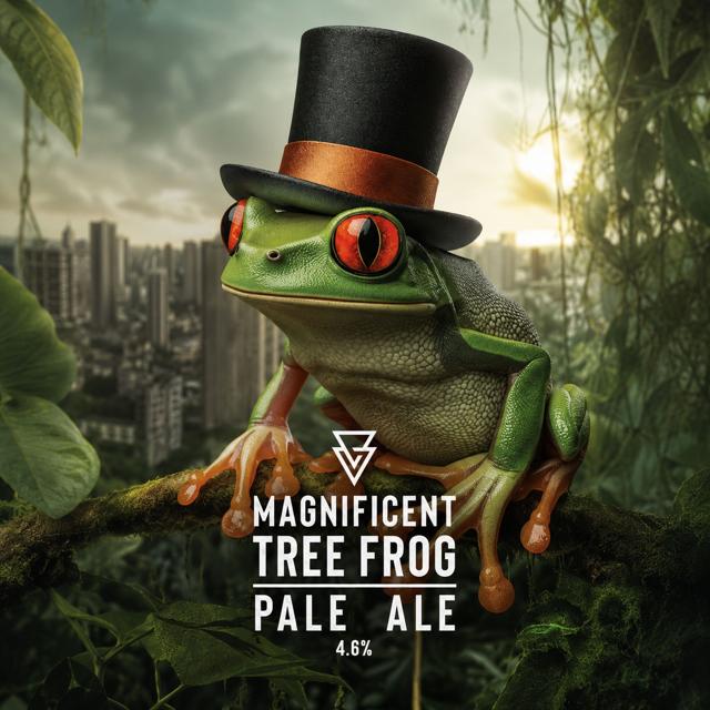 Magnificent Tree Frog beer artwork