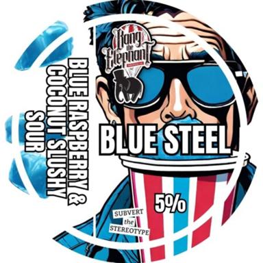 Blue Steel beer artwork