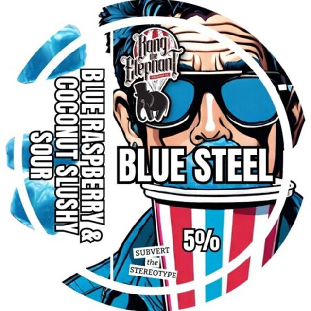 Blue Steel beer artwork