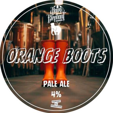 Orange Boots beer artwork