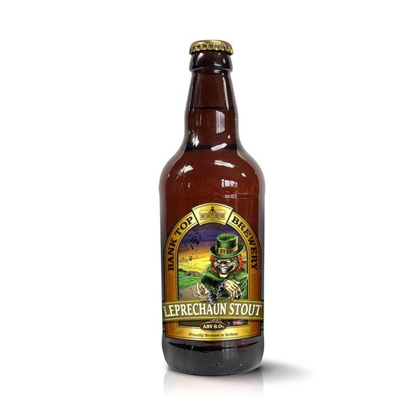 Leprechaun Stout beer artwork