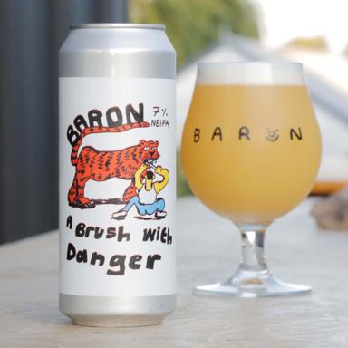 A Brush with Danger beer artwork