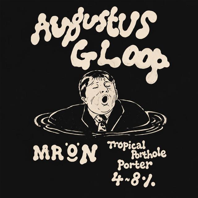 Augustus Gloop beer artwork