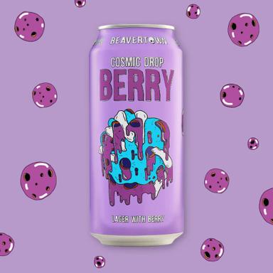 Cosmic Drop Berry beer artwork