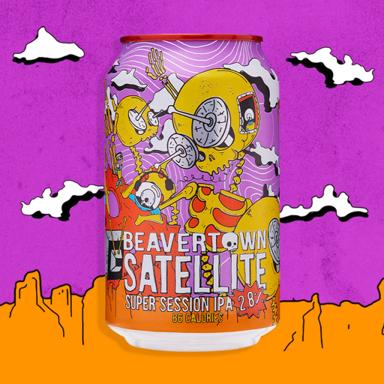 Satellite beer artwork