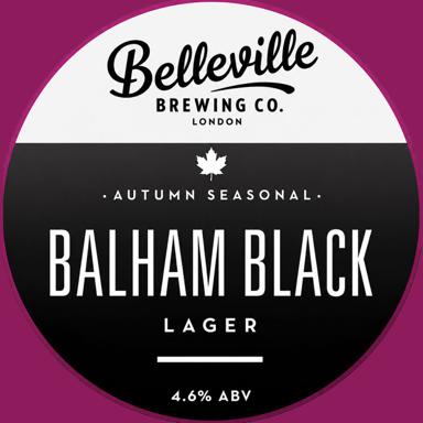 Balham Black beer artwork