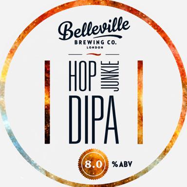 Hop Junkie DIPA beer artwork