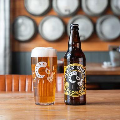 Black Sheep Blonde beer artwork