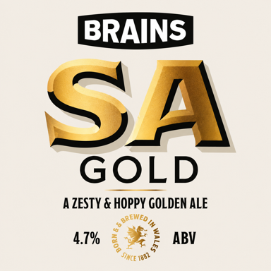 SA Gold beer artwork