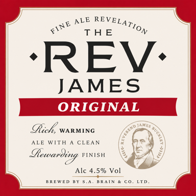 Reverend James beer artwork