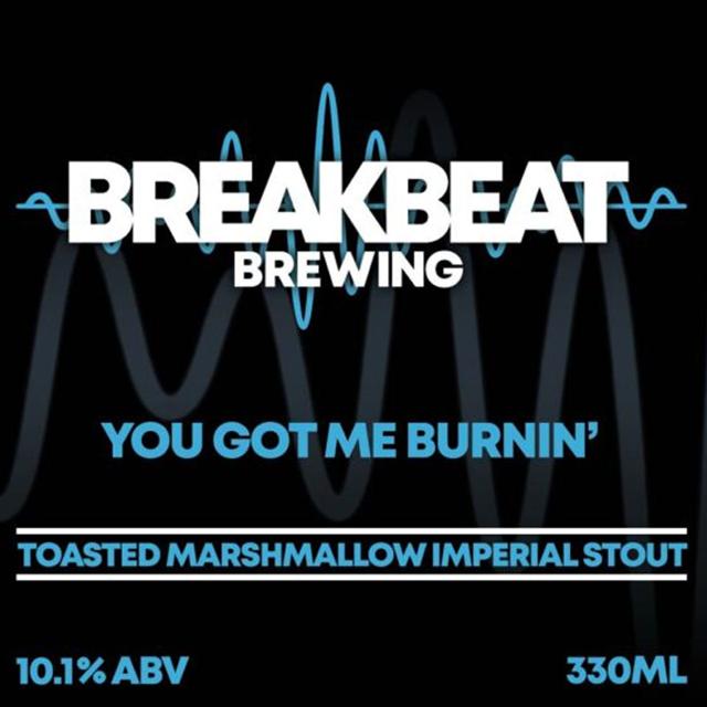 You Got Me Burnin' beer artwork