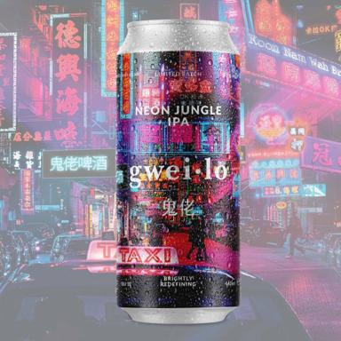 Gweilo Neon Jungle IPA beer artwork