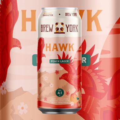 Hawk beer artwork