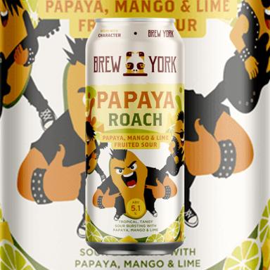 Papaya Roach beer artwork