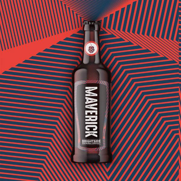 Maverick IPA beer artwork