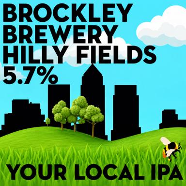 Hilly Fields IPA beer artwork