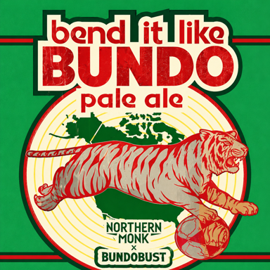 Bend It Like Bundo beer artwork