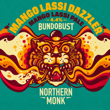 Mango Lassi Dazzler beer artwork