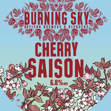 Cherry Saison beer artwork