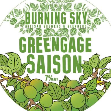 Greengage Saison beer artwork