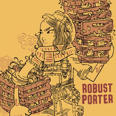 Robust Porter beer artwork