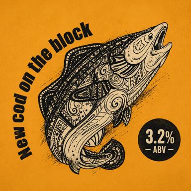 New Cod On The Block beer artwork