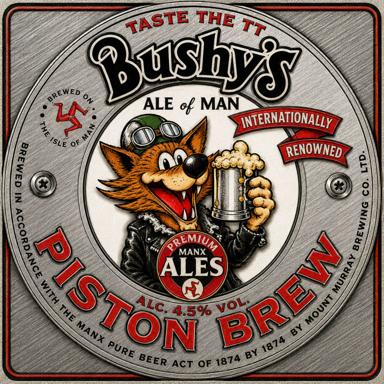Piston Brew beer artwork