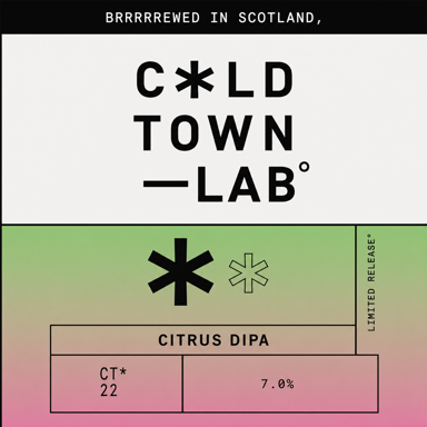 Citrus DIPA beer artwork