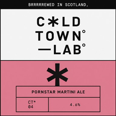 Pornstar Martini Ale beer artwork