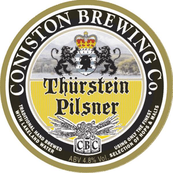Artwork for Thurstein Pilsner by Coniston Brewing Company