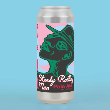 Steady Rolling Man beer artwork