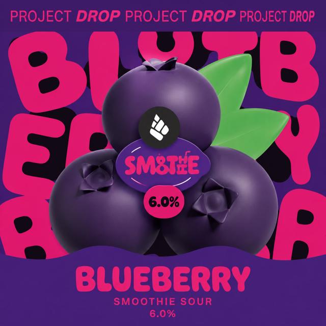 Blueberry beer artwork