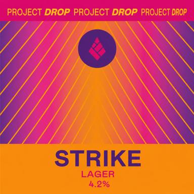 Strike beer artwork