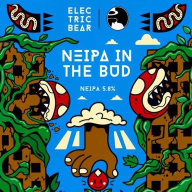 NEIPA In The Bud beer artwork