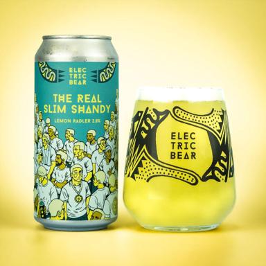The Real Slim Shandy beer artwork
