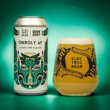 Unruly AF beer artwork