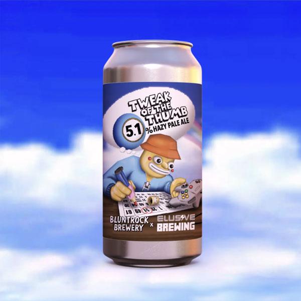 Tweak of the Thumb beer artwork